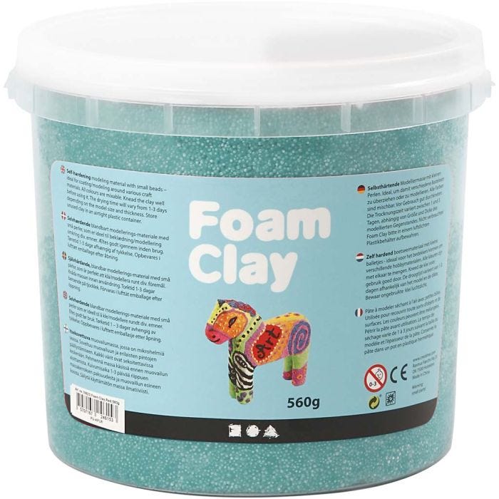 Foam Clay® , mørk grønn, 560 g/ 1 spann