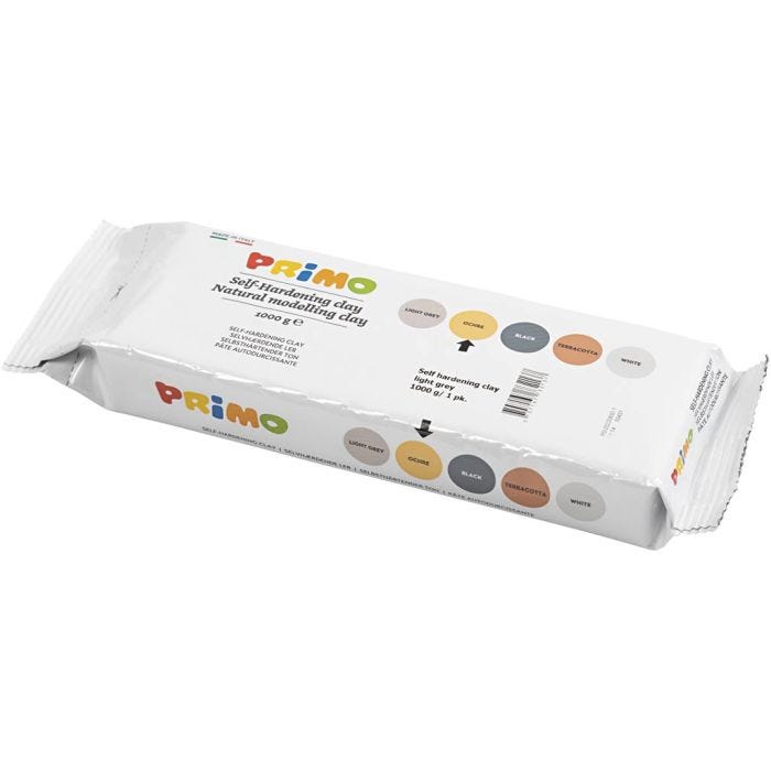 Selvherdende Leire, gul oker, 1000g/ 1 pk.
