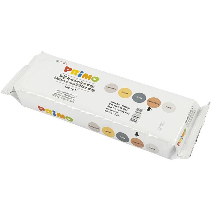 Selvherdende Leire, terrakotta, 1000 g/ 1 pk.