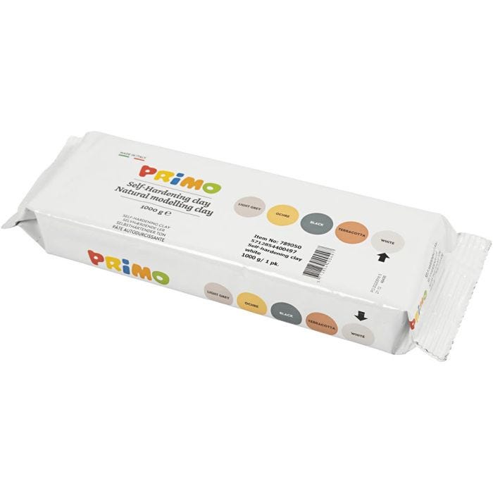Selvherdende Leire, hvit, 1000 g/ 1 pk.