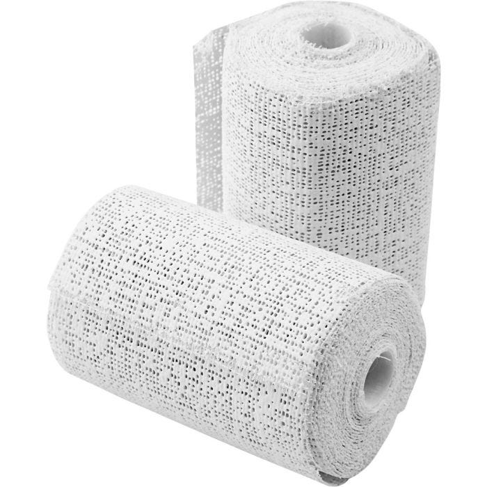 Gipsbind, L: 2,7 M, B: 7,5 cm, hvit, 2 rl./ 1 pk.