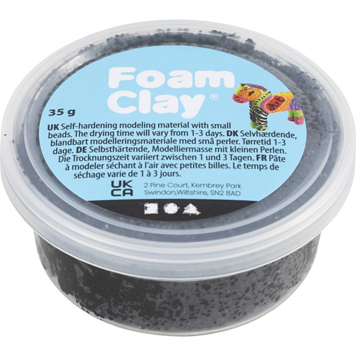 Foam Clay® , svart, 35 g/ 1 boks