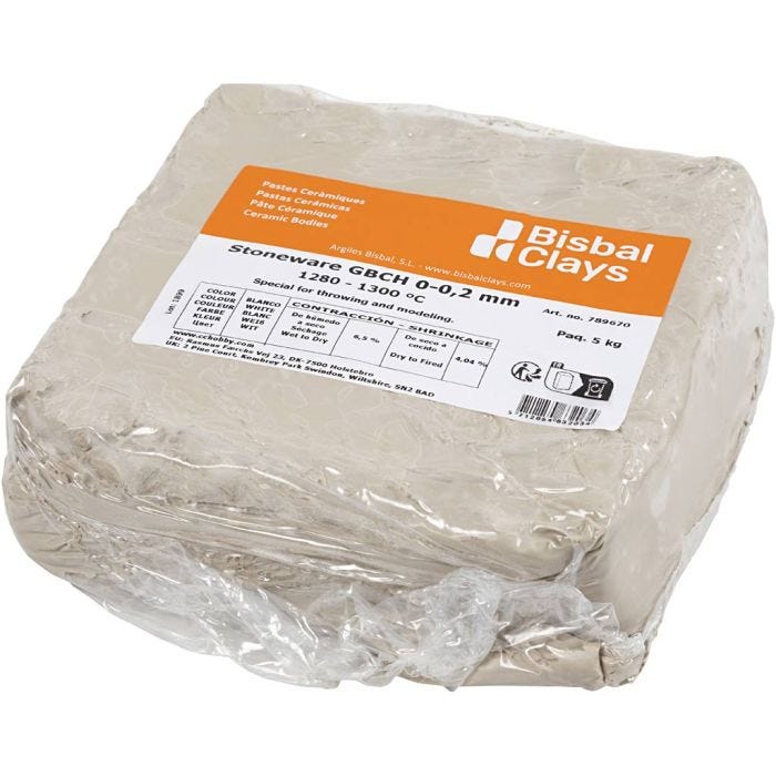 Stone Clay, råhvit, 5 kg/ 1 pk.