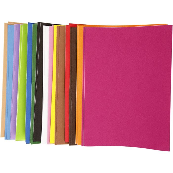 Mosgummi, selvklebende, A4, ark 210x297 mm, tykkelse 2 mm, 30 ass. ark/ 1 pk.