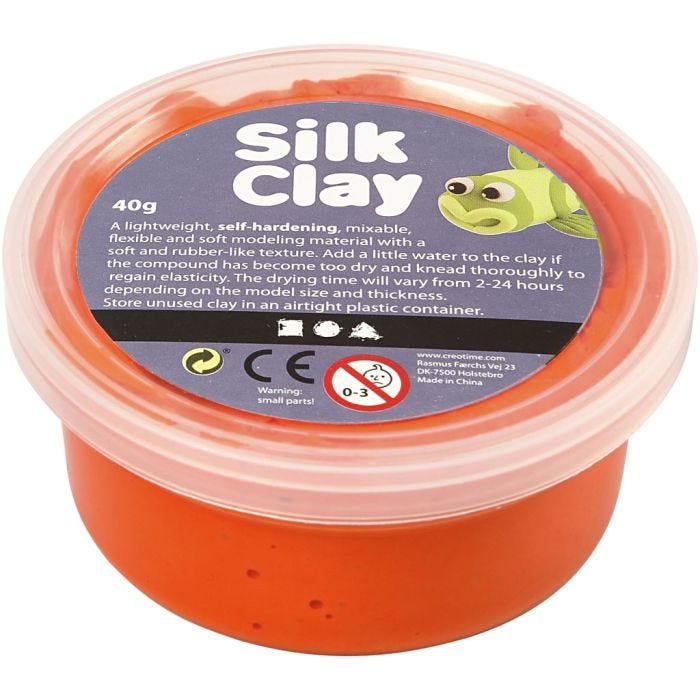 Silk Clay®, orange, 40g/ 1 boks