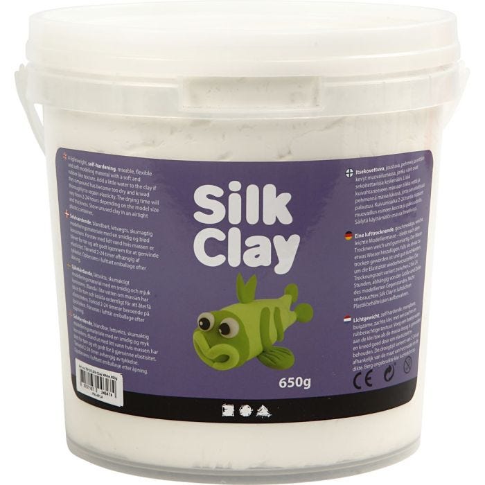 Silk Clay®, hvit, 650g/ 1 spann