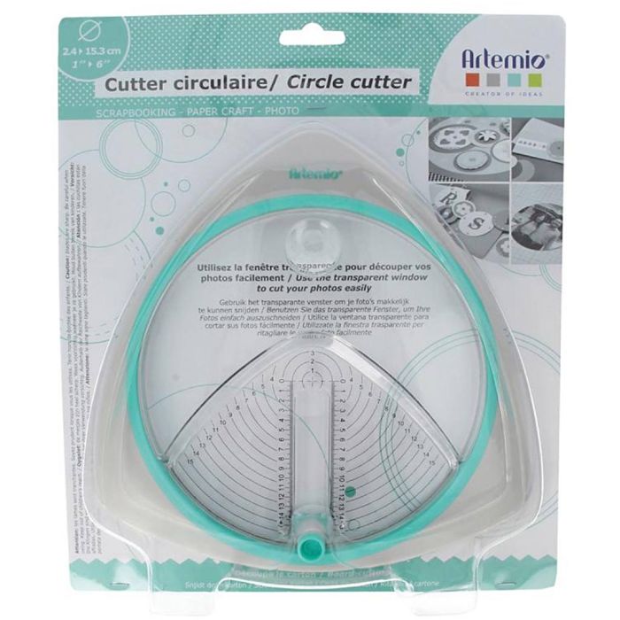 Håndverkskniv med rundt skjærebrett, 1 stk.