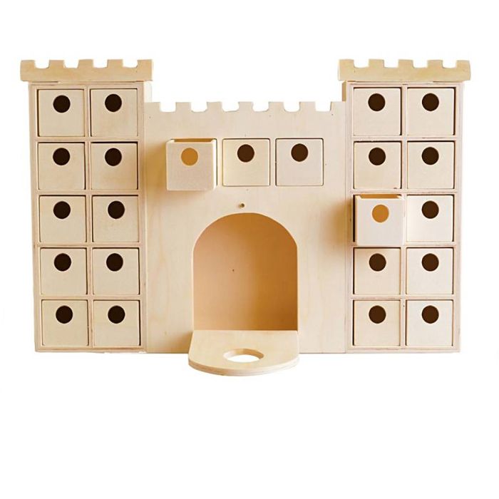 Dekorativ adventskalender i tre, str. 42x27 cm, 1 stk.