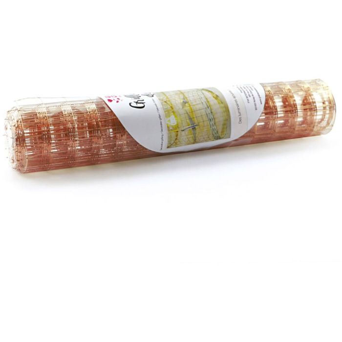 Dekorativt netting, str. 35 cm, kobber, 5 m/ 1 pk.