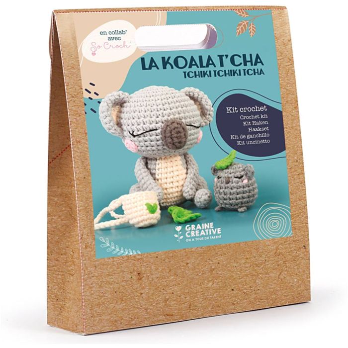 Amigurumi Crochet Kit, Koala, str. 12.5 cm, 1 pk.