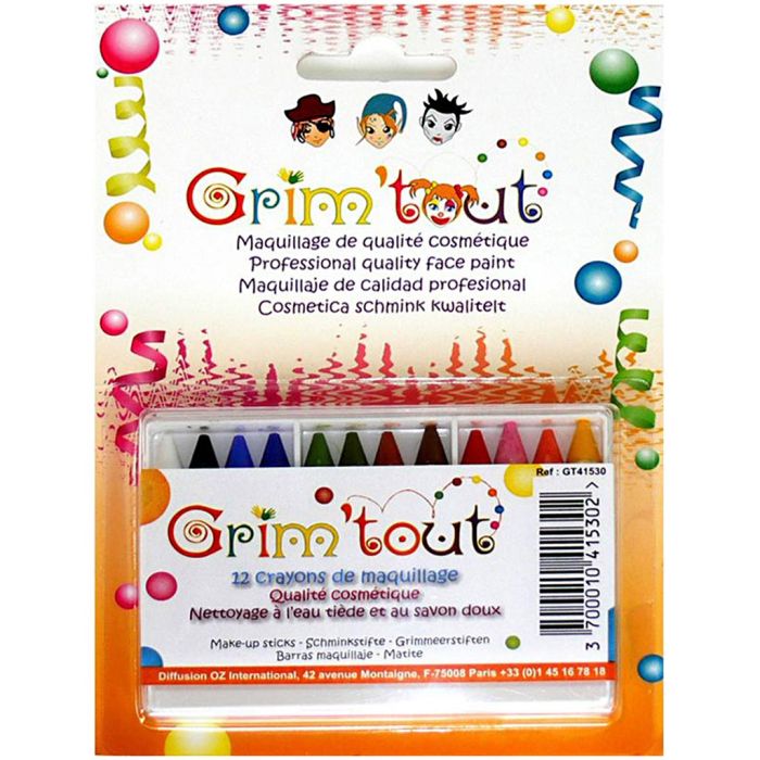 Ansiktsmaling, 12 stk./ 1 boks