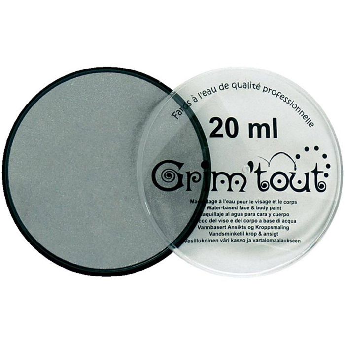 Profesjonell ansiktsmaling skygge, metallic sølv, 20 ml/ 1 boks