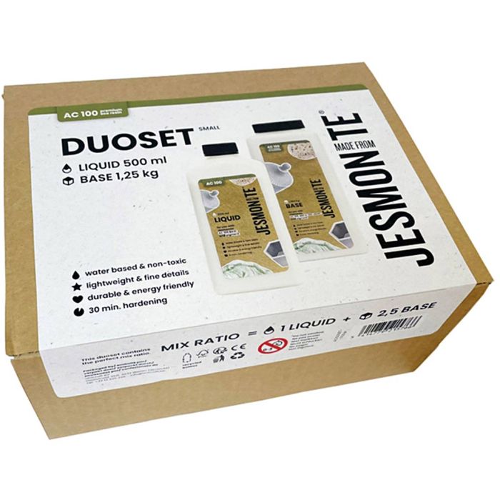 Jesmonite AC 100 Basevæske - Pulverbase, 1.25 kg/ 1 pk.