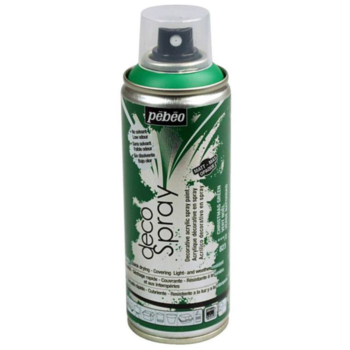 DecoSpray spraymaling, grangrønn, 200 ml/ 1 boks