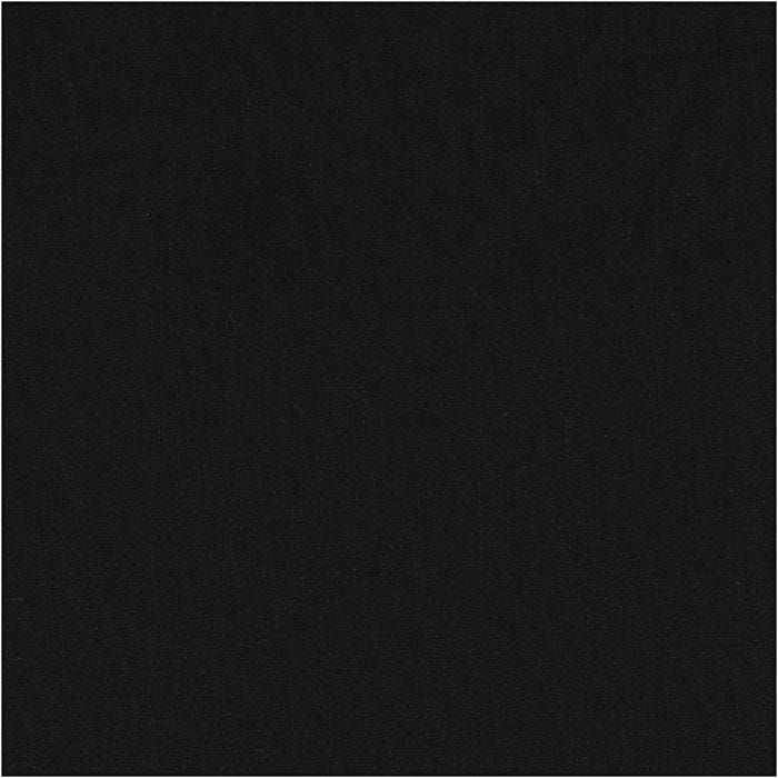 Stoff, B: 145 cm, 140 g, svart, 5 m/ 1 pk.