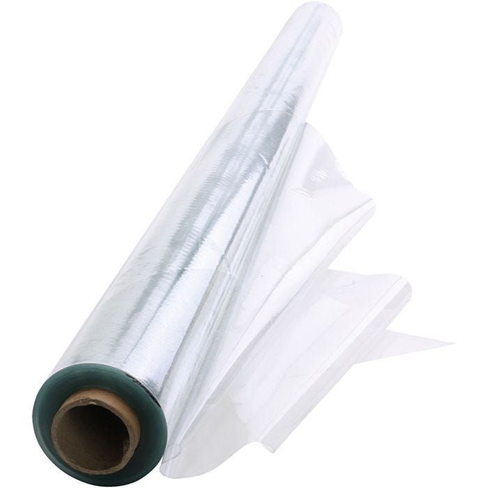 Voksduk PVC, B: 140 cm, tykkelse 0,14 mm, klar, 10 m/ 1 rl.