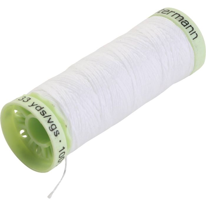 Knapphulls tråd, hvit, 30 m/ 1 rl.