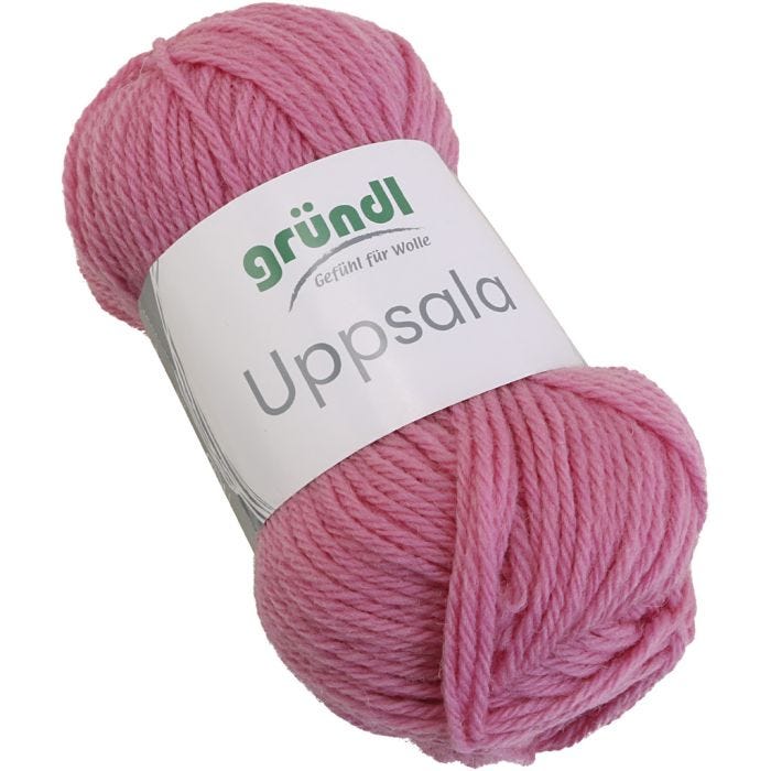 Ullgarn, pink, 50 g/ 1 stk.