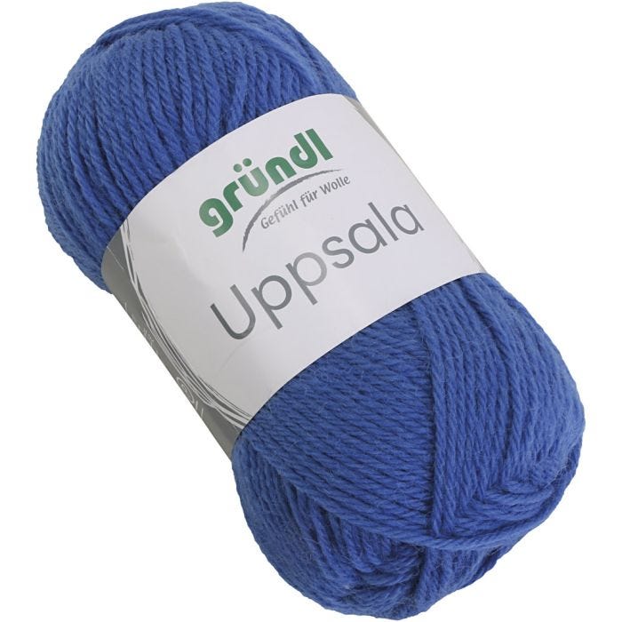 Ullgarn, L: 125 M, blå, 50 g/ 1 stk.