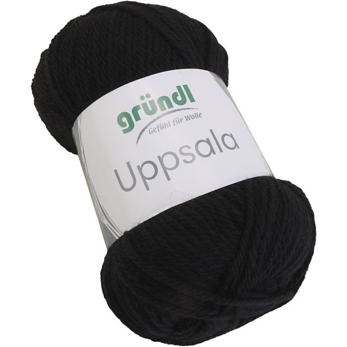 Ullgarn, L: 125 M, svart, 50 g/ 1 stk.