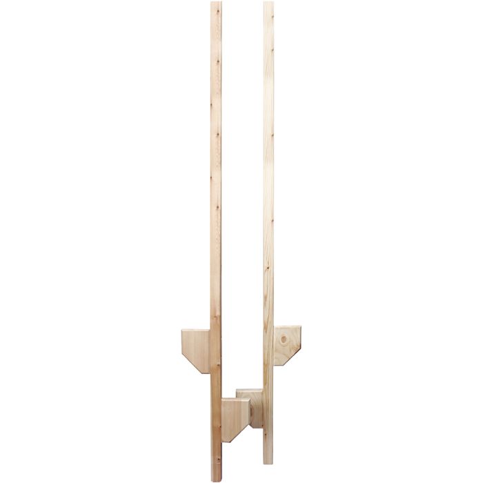 Stylter i tre, 179 cm, 1 sett