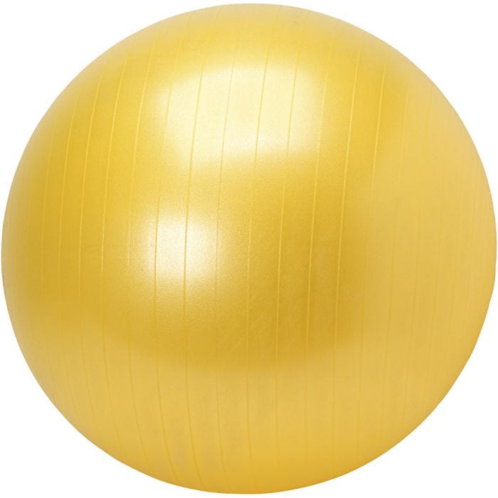 Terapi-/fitnessball, dia. 65 cm, ass. farger, 1 pk.