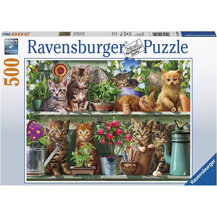 Ravensburger puslespill kattunger, kattunger, 500 brikker, 1 stk.