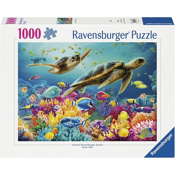 Ravensburger puslespill kattunger, Havskilpadder, 1000 brikker, 1 pk.