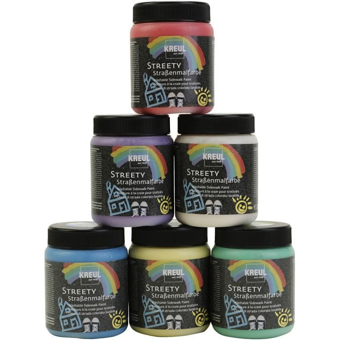 Gatekrittmaling, 6x200 ml/ 1 pk.