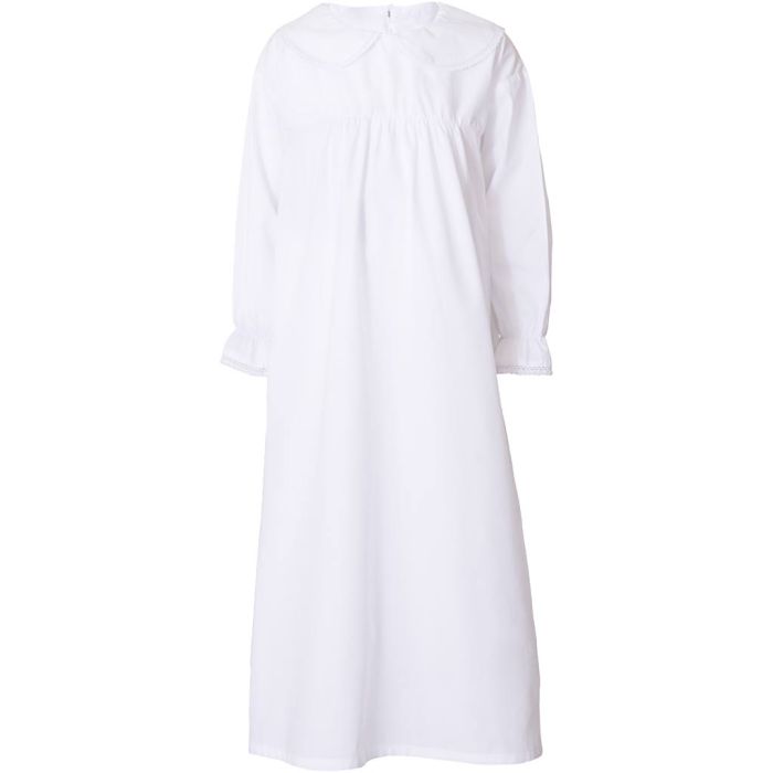 Lucia-kjole, L: 101 cm, B: 45 cm, str. 122/128 cm, hvit, 1 stk.