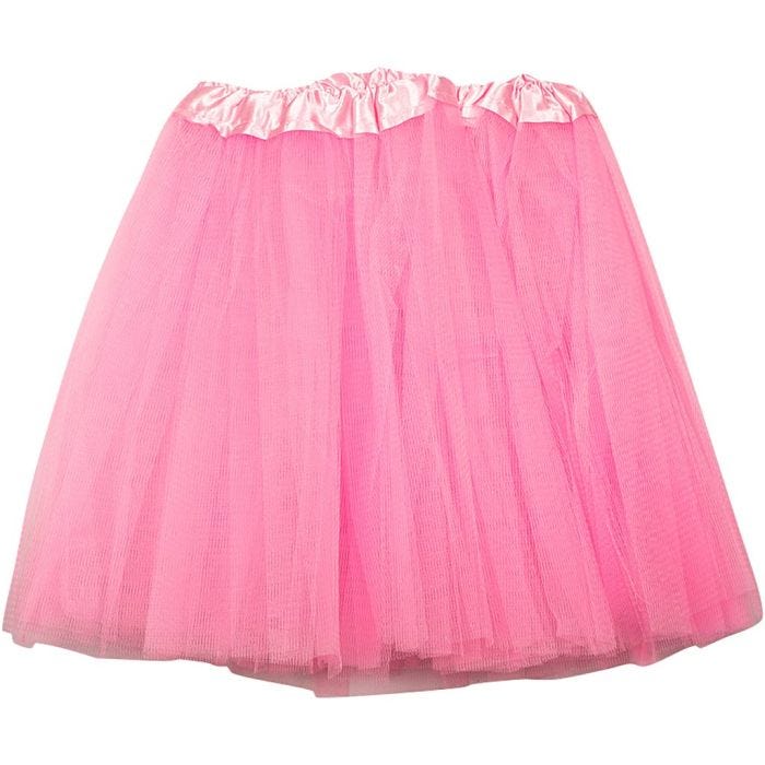 Tyllskjørt, L: 27 cm, str. 34 cm, pink, 1 stk.