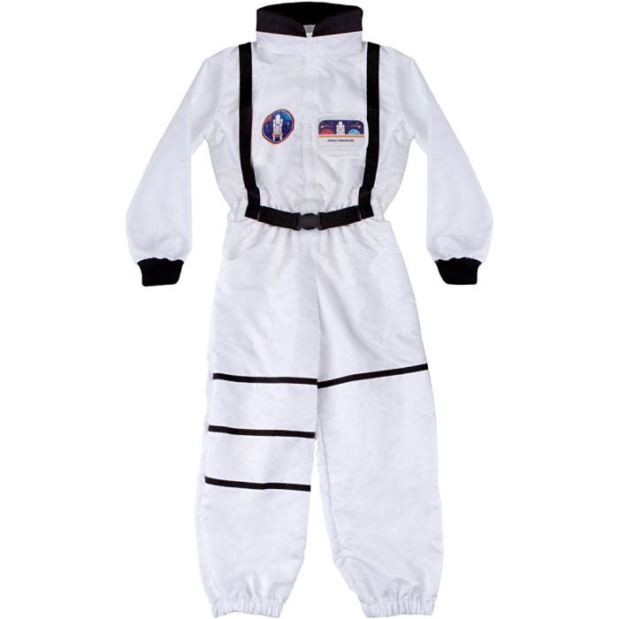 Astronaut-utkledning, str. 5-6 år, 1 stk.