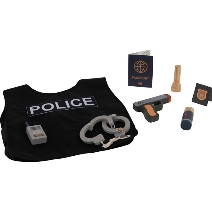 Dantoy politisett, L: 40 cm, B: 36 cm, 8 deler/ 1 pk.