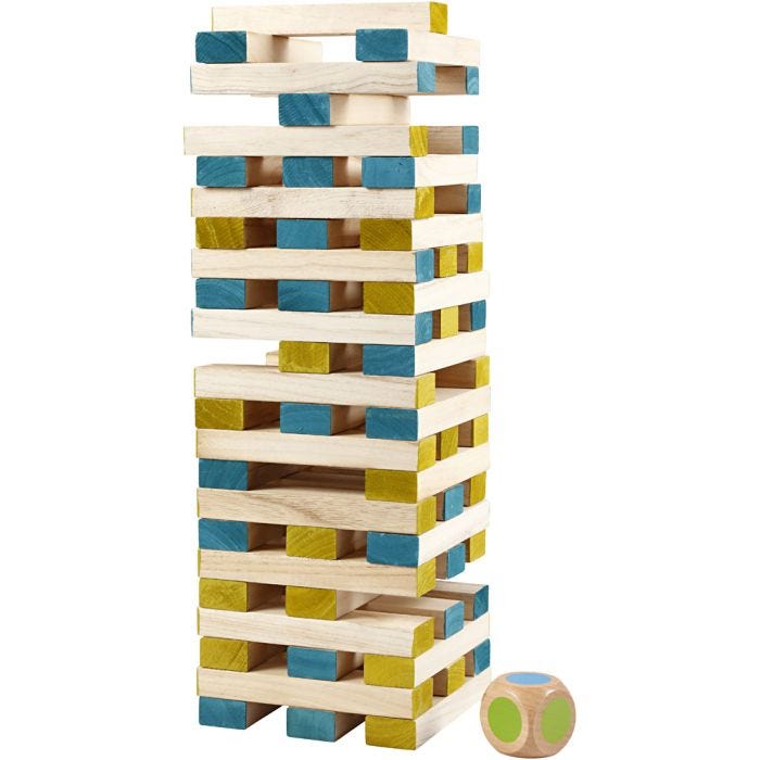 Kjempe-Klossmajor, str. 20x4,5x2,5 cm, 61 deler/ 1 sett