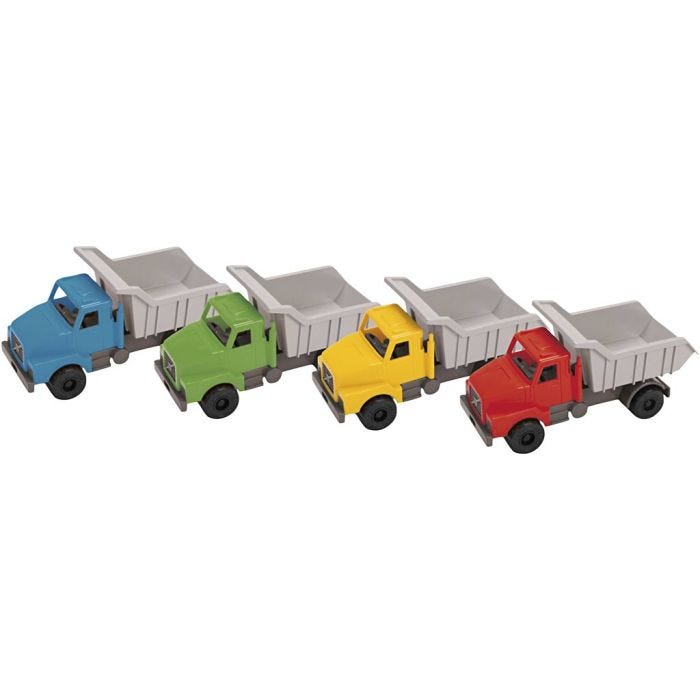 dantoy Store Plastbiler, Lastebil, 20 cm, ass. farger, 1 stk.