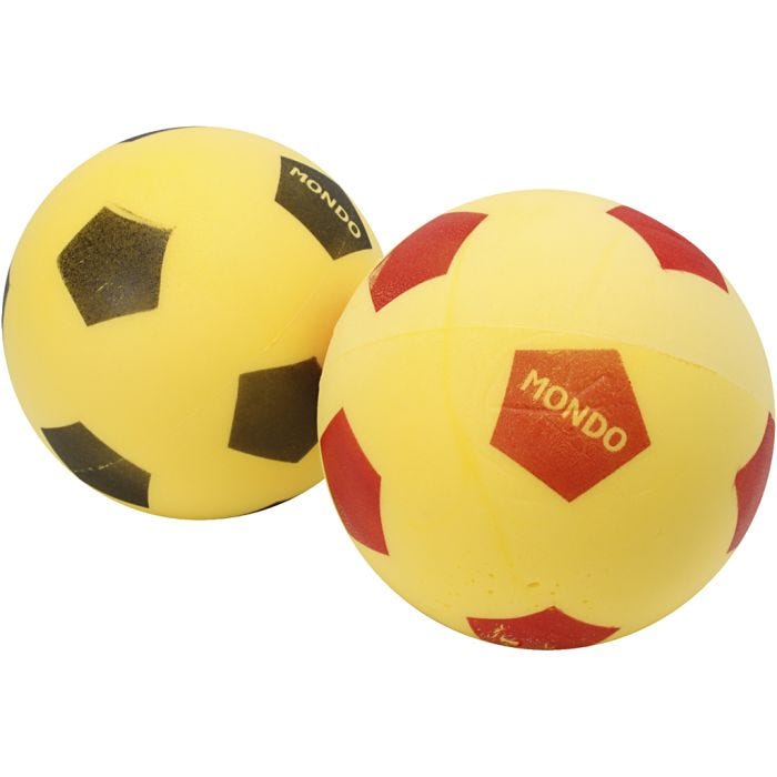 Skumfotballer, dia. 18 cm, 6 stk./ 1 pk.