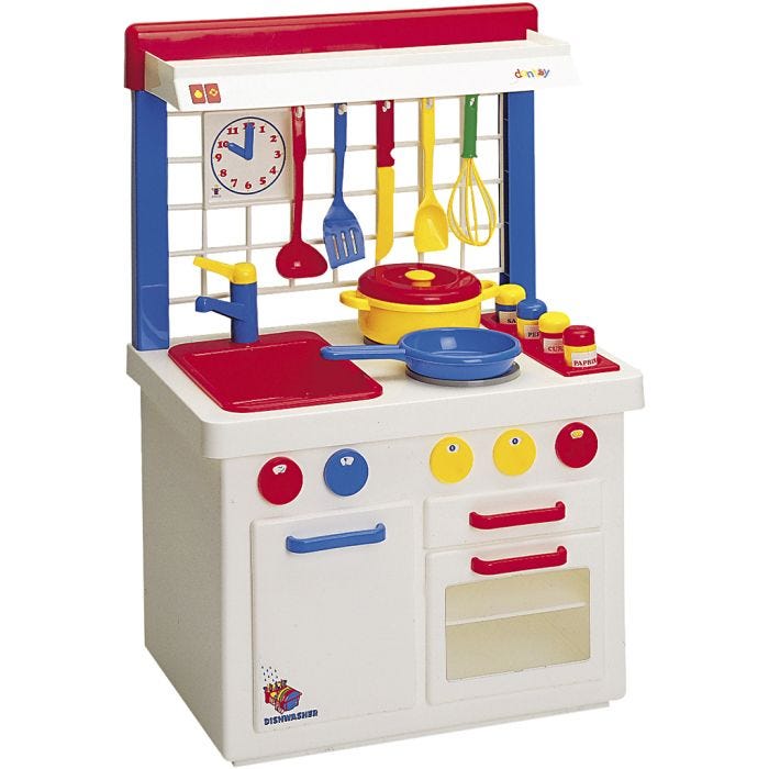 dantoy Kjøkken i Plast, 72 cm, 1 sett
