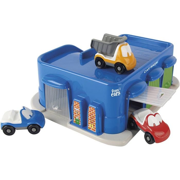 dantoy Fun Car Autoservice, str. 36,5 cm, 4 deler/ 1 pk.
