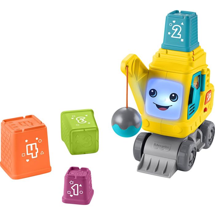 Fisher-Price stablekran, H: 21 cm, L: 22,5