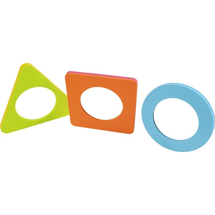 Speil i skumramme, str. 22x22 cm, 3 stk./ 1 pk.