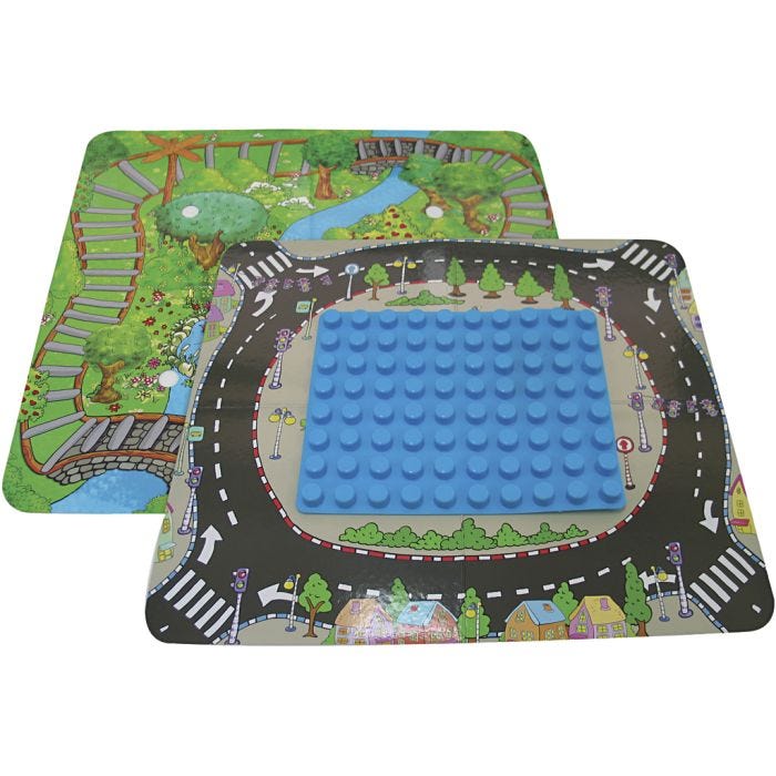 Aktivitetsmatte til Klosser, str. 54x48 cm, 2 stk./ 1 pk.