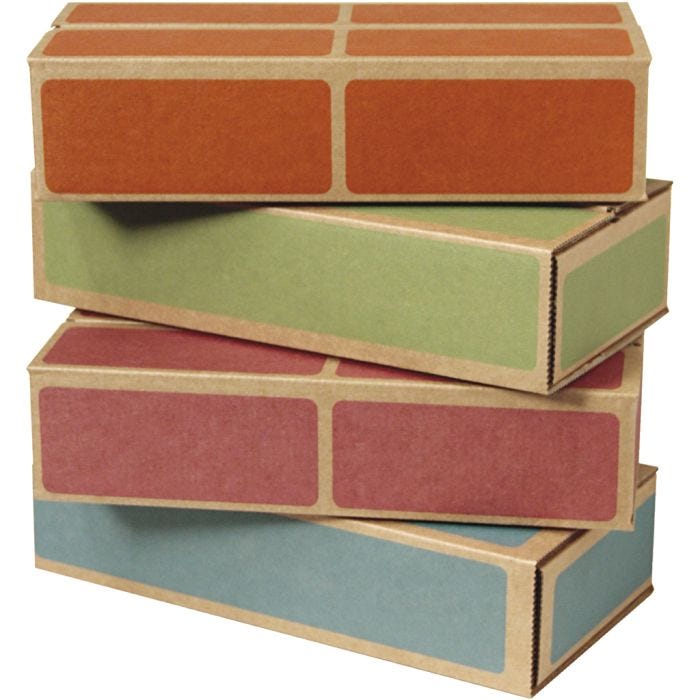 Byggeklosser i Kartong, str. 15x30x7 cm, 20 stk./ 1 pk.