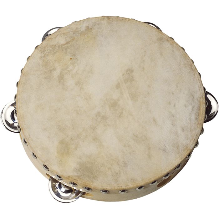 Trommetamburin av tre, dia. 20 cm, 1 stk.