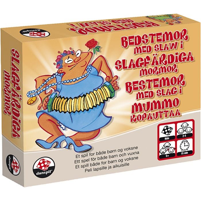 Danspil Bestemor med slag i, 1 stk.