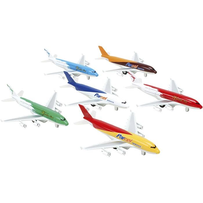 Flymaskiner, 19 cm, Farge kan variere , 1 stk.
