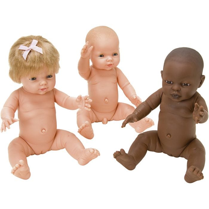 Babydukker, str. 38 cm, 3 stk./ 1 pk.