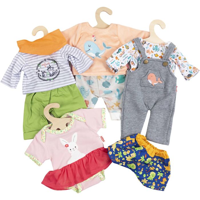 Dukkeklær, str. 45 cm, 5 sett/ 1 pk.