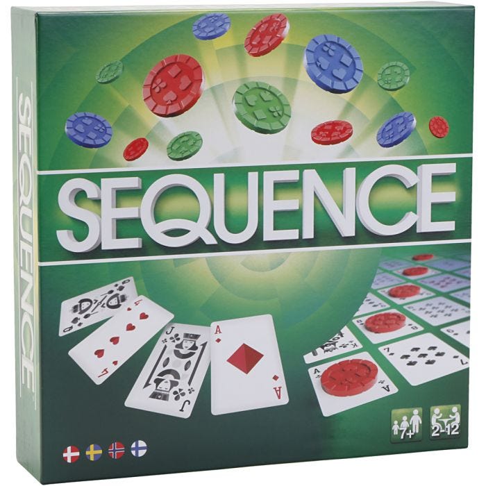 Sequence, DK, NO, SE, 1 sett