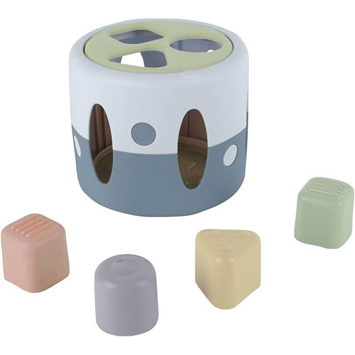 Dantoy formsorterer, str. 15x13 cm, 5 deler/ 1 pk.
