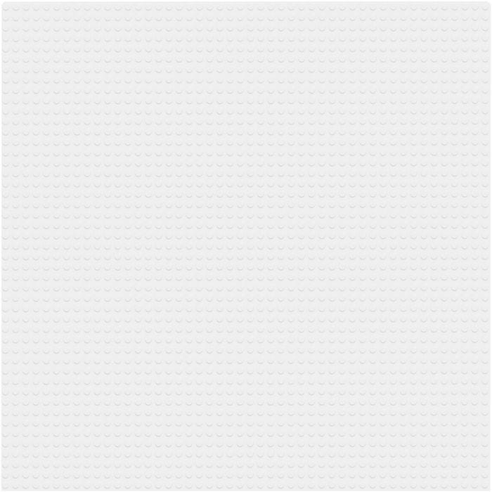 LEGO® Byggeplate, 25x25 cm, hvit, 1 stk.